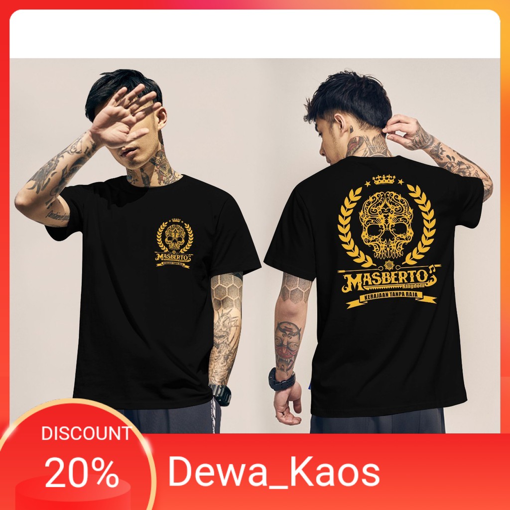 KAOS KEREN MAS BERTO KINGDOM / KAOS KEREN PRIA / KAOS KEREN DISTRO / KAOS KEREN MURAH