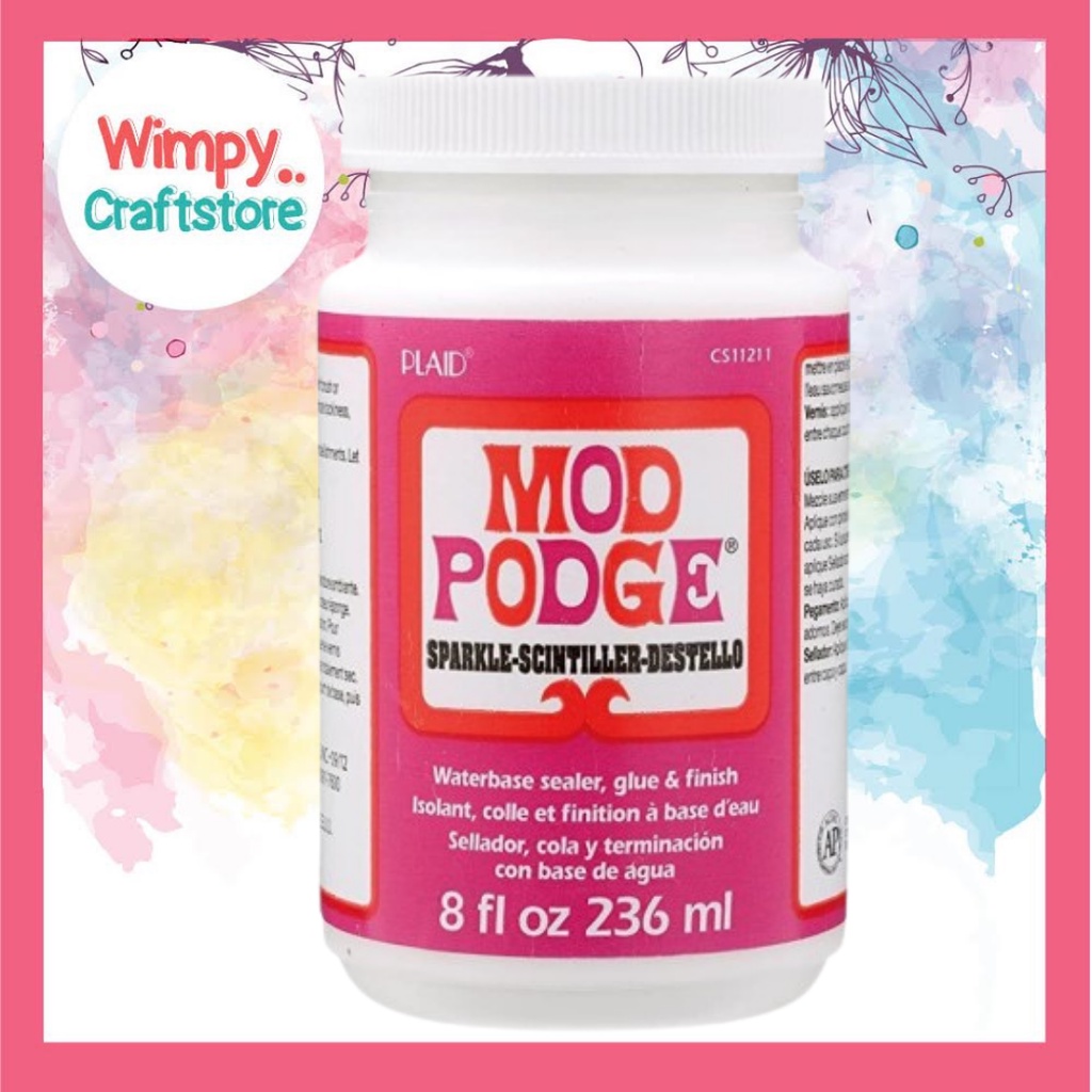 

Varnish Pelapis Lem Mod Podge Sparkle Collage Puzzle Lem Kain