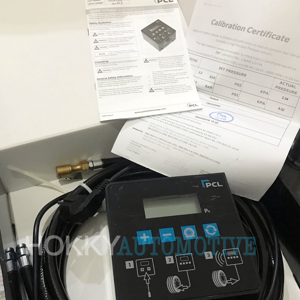 PCL QUBE Digital Tyre Inflator / alat pengisi ban akurat merk pcl qube