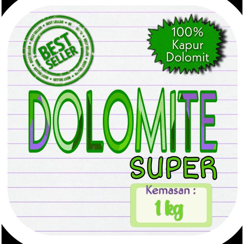 PUPUK DOLOMITE KEMASAN REPACK  1 KG KAPUR PERTANIan