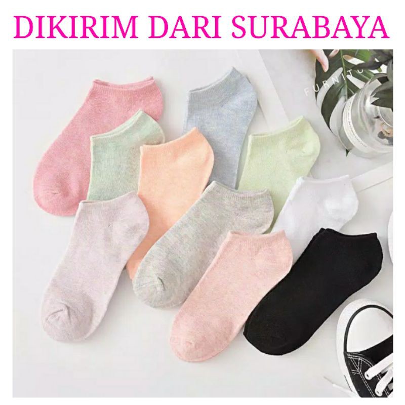 KAOS KAKI MATA KAKI POLOS / KAOSKAKI SEMATA KAKI HIDDEN SOCKS ANKLE MOTIF CUTE BEAR DAISY BERUANG DS