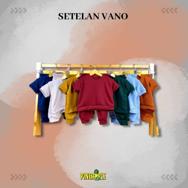 PINEAPPLE KIDS SETELAN VANO WAFFLE