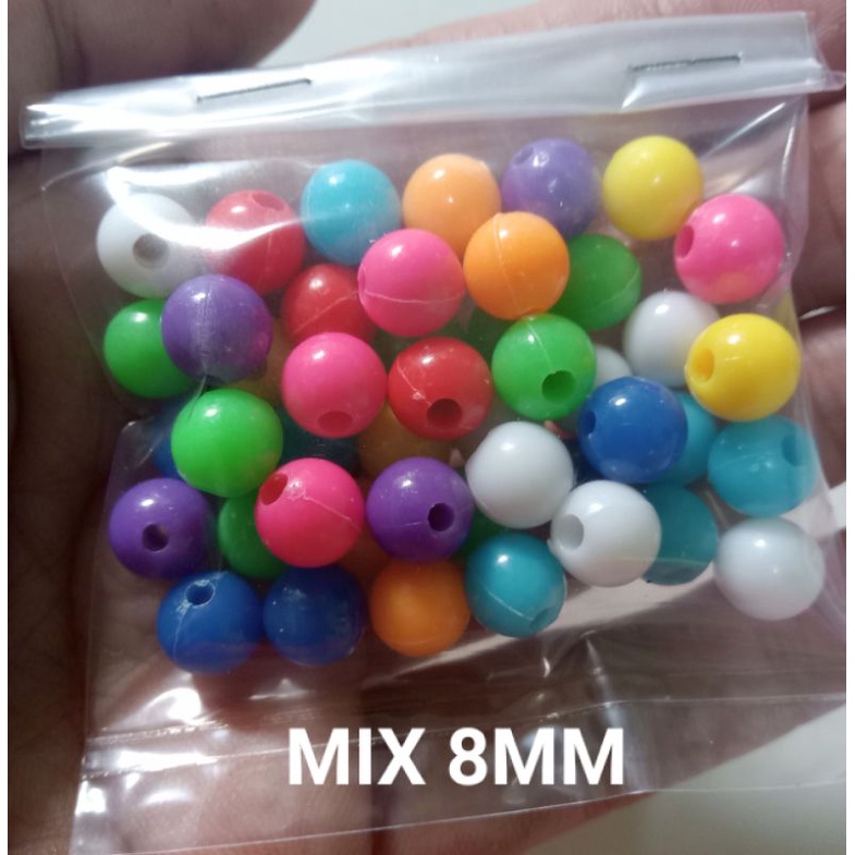 MANIK/MOTE SUSU BULAT 6MM 8MM