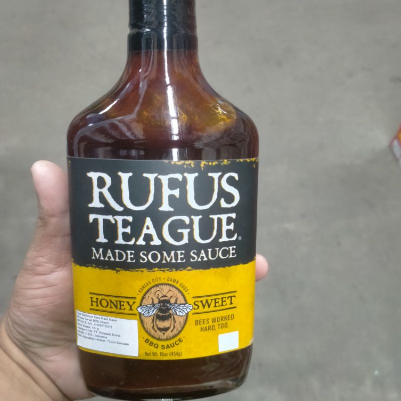

RUFUS TEAGUE BBQ SAUCE HONEY SWEET 454g & RUFUS TEAGUE BBQ SAUCE TOUCH O'HEAT 454g