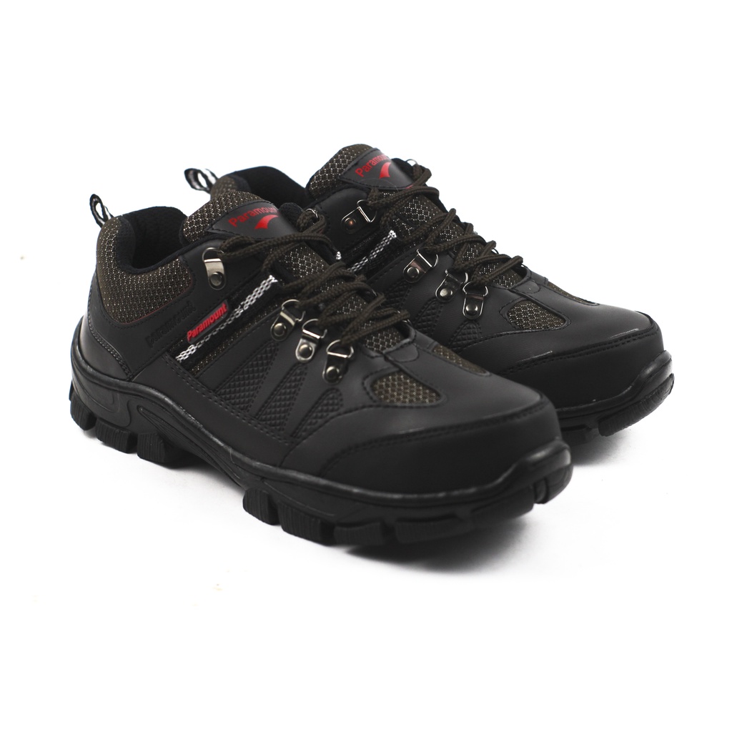 SEPATU SAFETY UJUNG BESI PARAMOUNT HITAM ABU SAFETY LOW BOOTS SEPATU KERJA SAFETY SAFETY SHOES