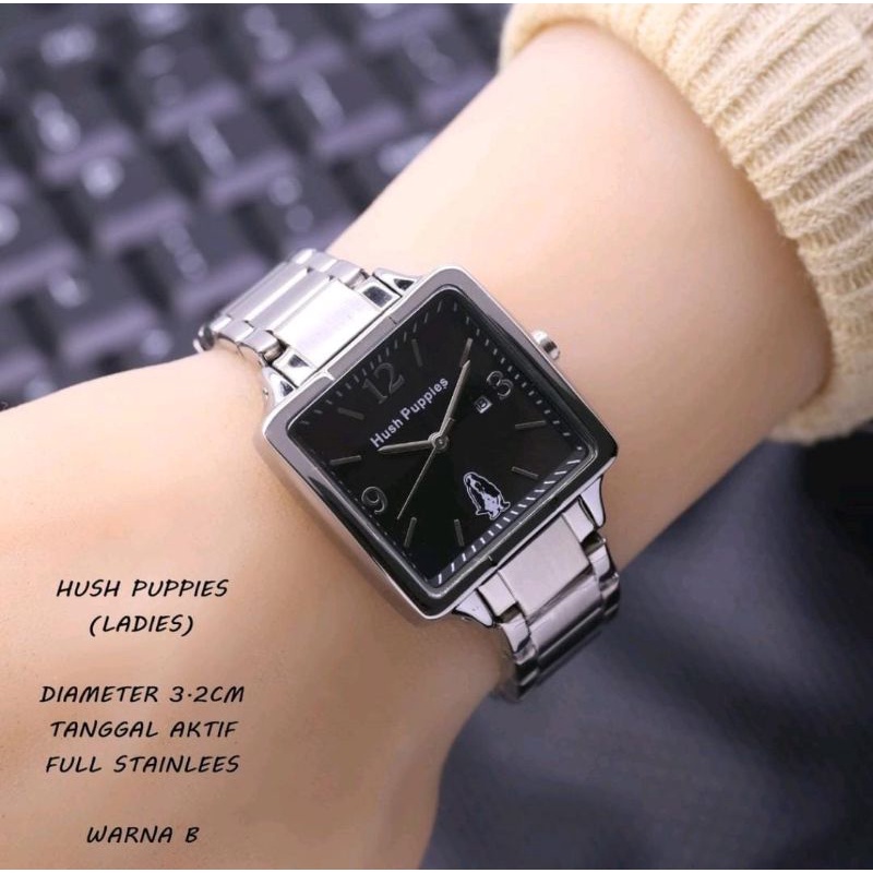 Jam Tangan H.Puppies Wanita Pilihan Warna Anti Air Jam Tangan Rantai Stainliss Steel Wanita H.Puppies