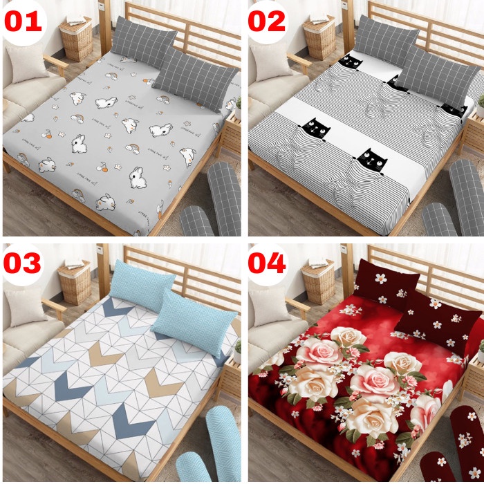 Sprei & Bedcover Premium Sprei Ukuran 180X200X30 King Tinggi 30 Cm Kintakun Dluxe 3D Original -