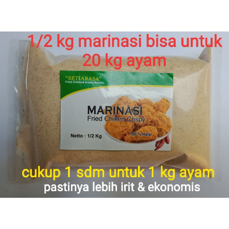 

MARINASI FRIED CHICKEN 1/2 KG