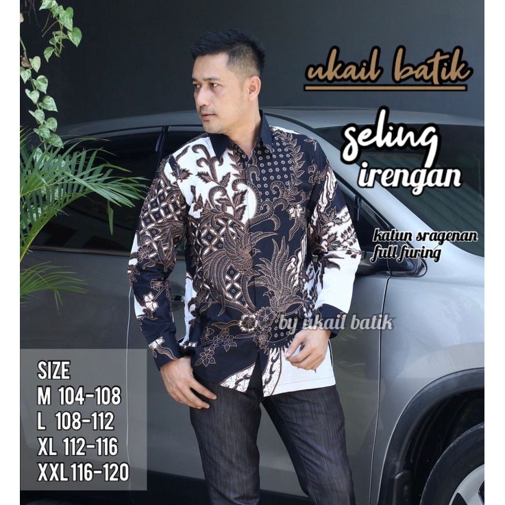 Seling Kemeja Batik Pria Lengan Panjang Lapis Furing Bahan Katun Halus Premium