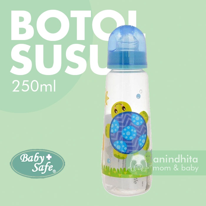 BABY SAFE Feeding Bottle 250ml Print Botol Susu Bayi