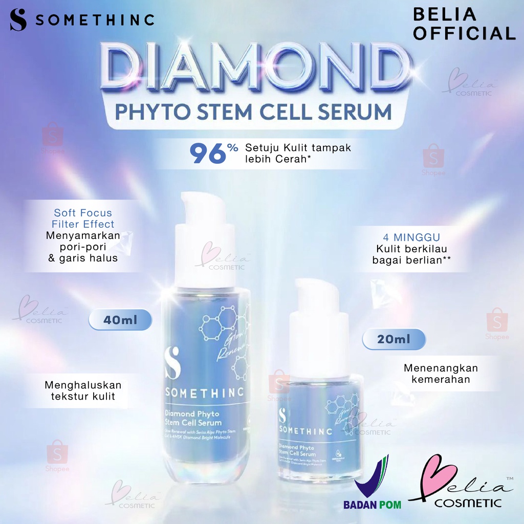 ❤ BELIA ❤ SOMETHINC Diamond Phyto Stem Cell Serum - Serum Diamond untuk Kulit Berkilau dan Cerah