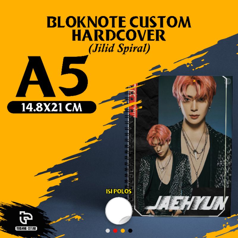 

Notes A5 Spiral Hardcover - 100 Lembar (200 Halaman) / Blocknote Custom / Blocknote Murah / Catatan