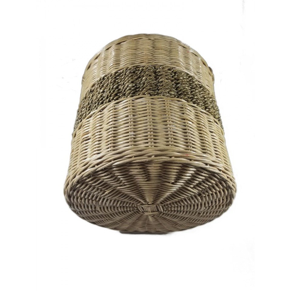 Kerajinan Tangan Rotan - Pot Motif Sigress - 33x33x38cm