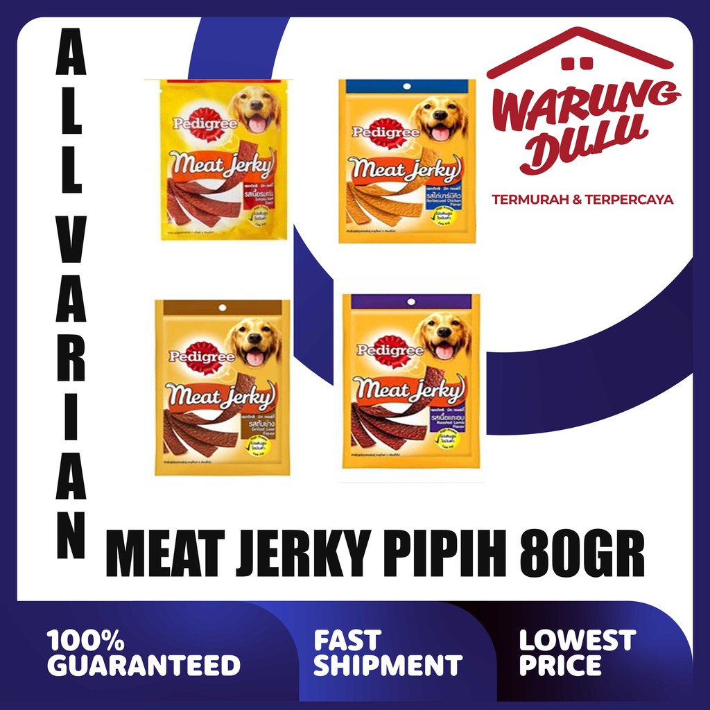 PEDIGREE MEAT JERKY STRAP/PIPIH ALL VARIANT 80GR