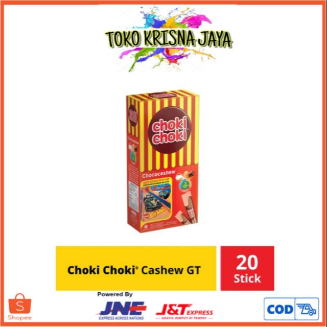 

CHOKI CHOKI CHOCOCASHEW KEMASAN 1 PACK ISI 20PCS X 10GRAM