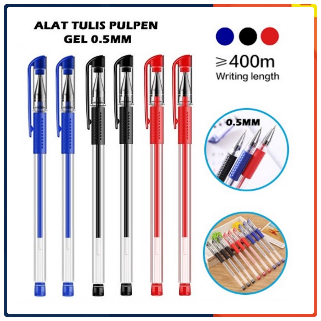 

BOLPEN || PULPEN GEL || PENA GEL MIMI 0.5MM INTERNATIONAL STANDARD PULPEN GEL IMPORT TERMURAH || REFIL PULPEN GEL
