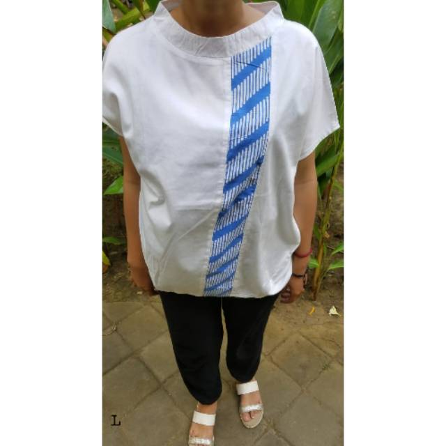 Blouse batik kombinasi