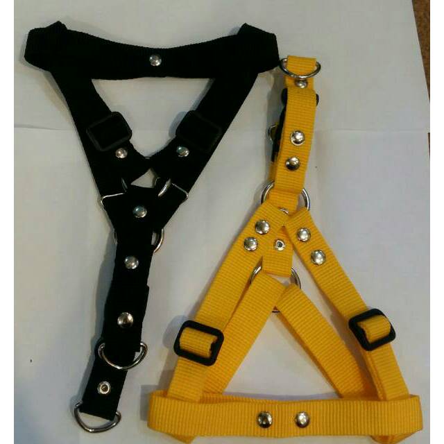 Harness polos tali 2 CM anjing kucing hewan / tali kekang badan