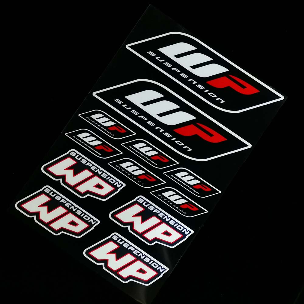 【Ready Stock】Motorcycle WP Suspension Motorcycle Bicycle Sticker Forks Decals Stickers Graphic Set Logo Adhesive Kit