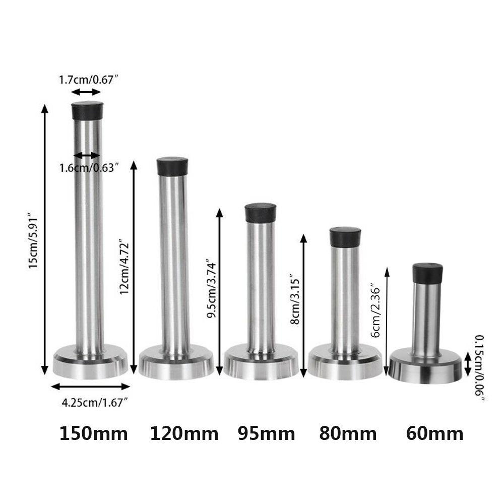 Suyo Door Stopper Buffer Rumah Baru Stainless Steel Tebal Tidak Berisik Perekat Diri Menangkap Pintu