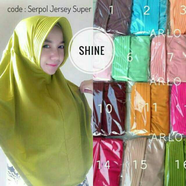 JILBAB SERUT POLOS JERSEY SUPER