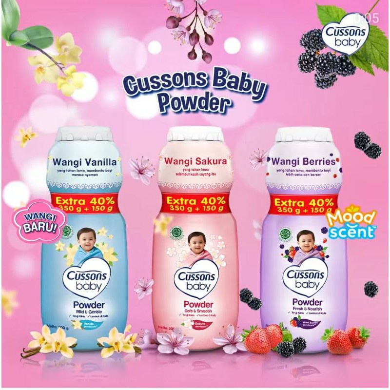 Cussons Baby Powder | Bedak Bayi | Bedak Tabur Bayi