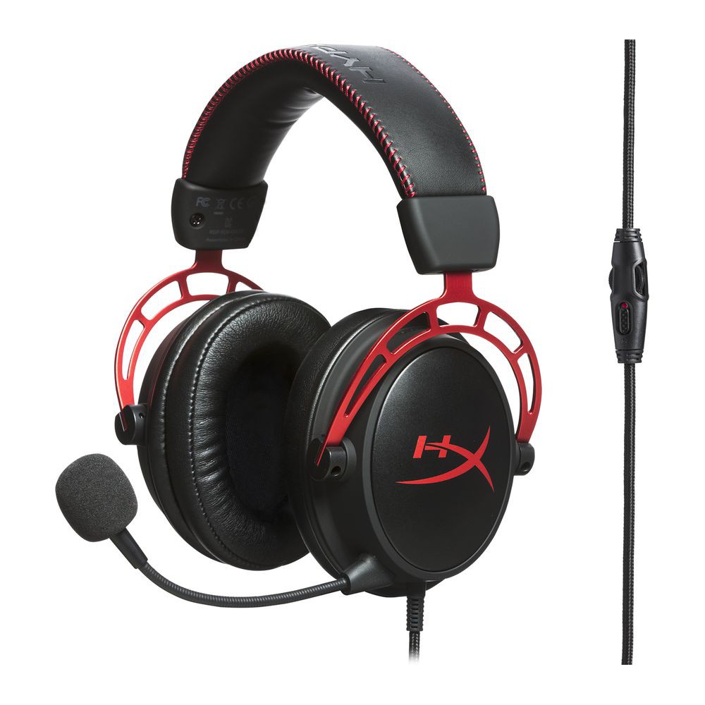 Headset gaming HyperX detachable cable with in-line audio control Cloud alpha - Headphone pro