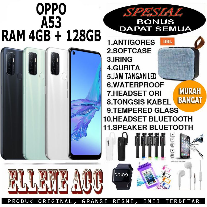 OPPO A53 RAM 4/128 GB GARANSI RESMI