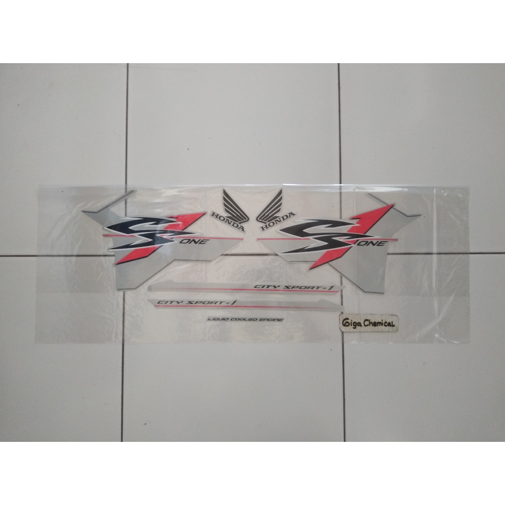 Striping Sticker Lis Honda CS1 CS 1 CSONE CS One 2008 2009 2010 Silver