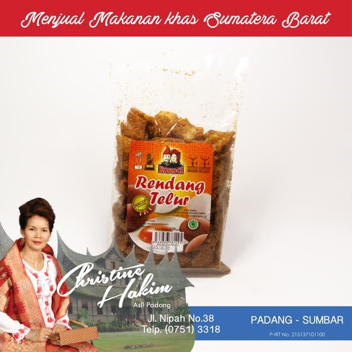 

Rendang Telur Kokoci / Randang Talua / Oleh-oleh Khas Masakan Padang