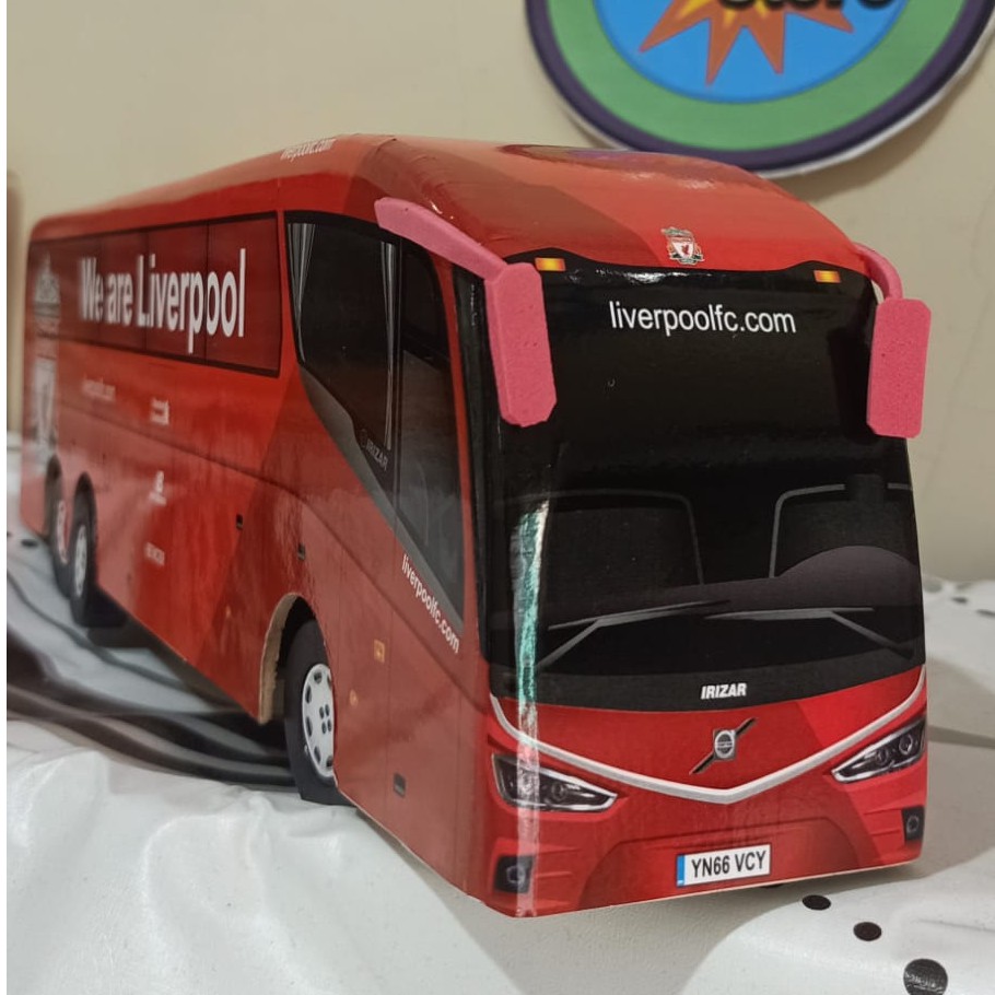 miniatur bus bis / mainan bus bis double deker LIVER POOL