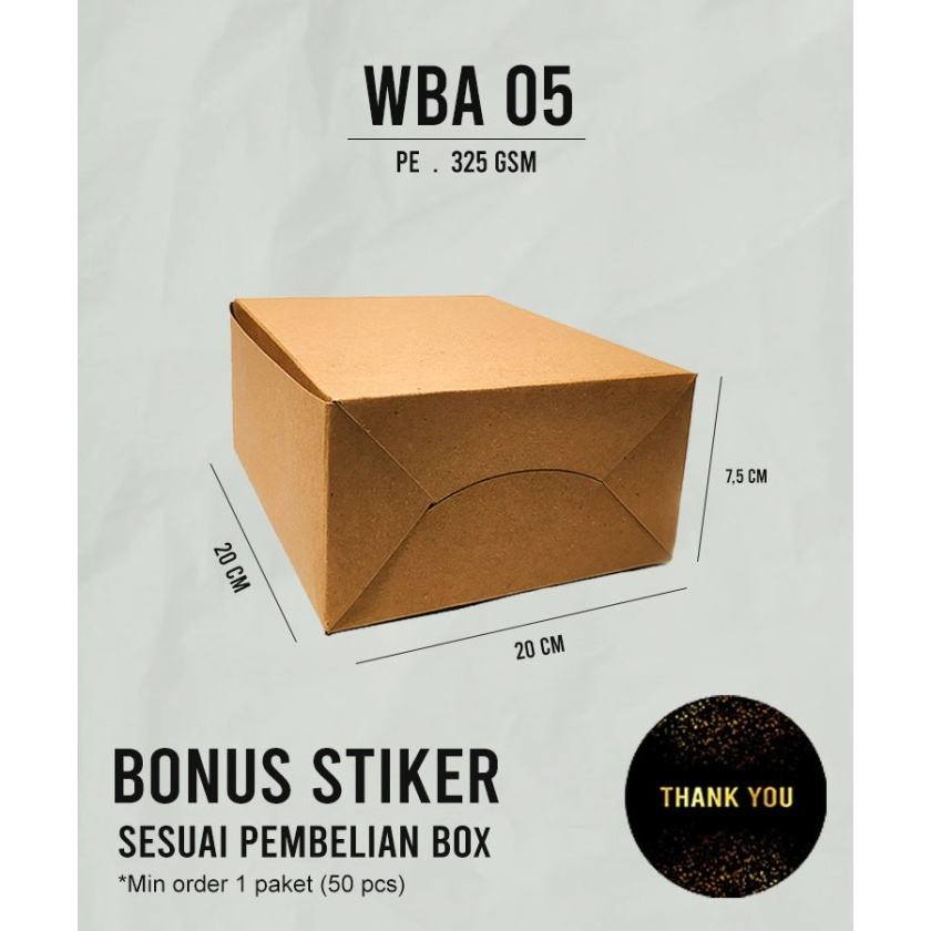 

Htt551 Cepet Habis! Box Catering Eco Paper Laminated + Free Stiker Branding Hyft7Yt