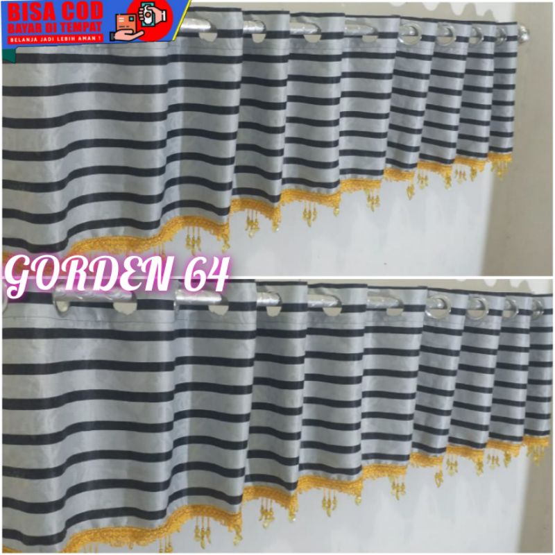 Gorden jendela poni model smokRing penutup etalase Horden poni Model smokRing Mewah dan cantik dan M