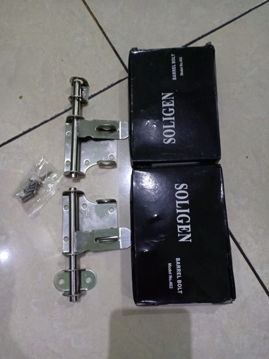 Grendel Slot Gembok Soligen 4 Barrel Bolt Model 402