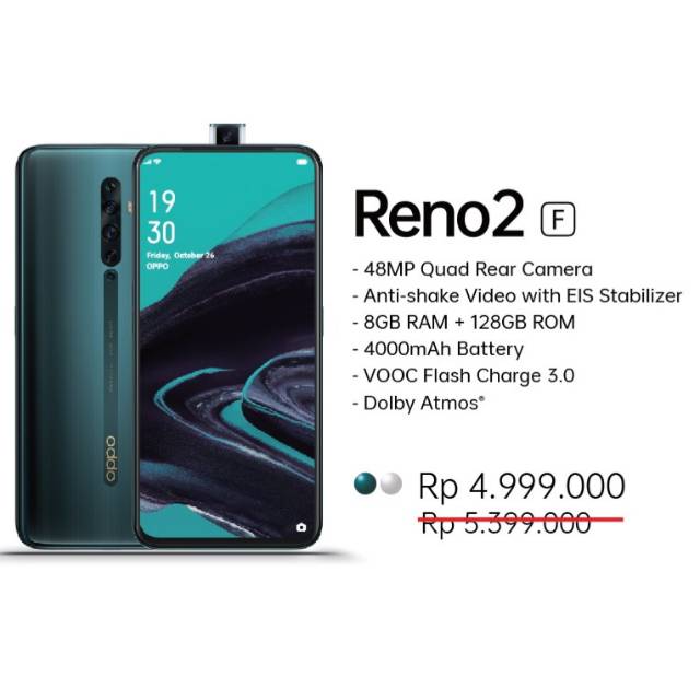 Oppo Reno 2f RAM 8/128gb