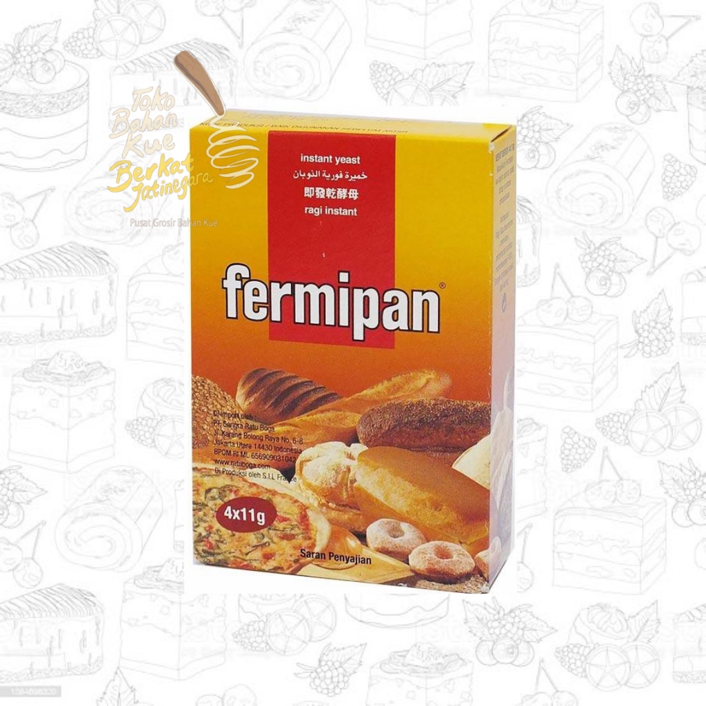 

FERMIPAN 11 Gr RAGI KERING / INSTANT DRY YEAST ROTI DONUT DONAT / SACHET