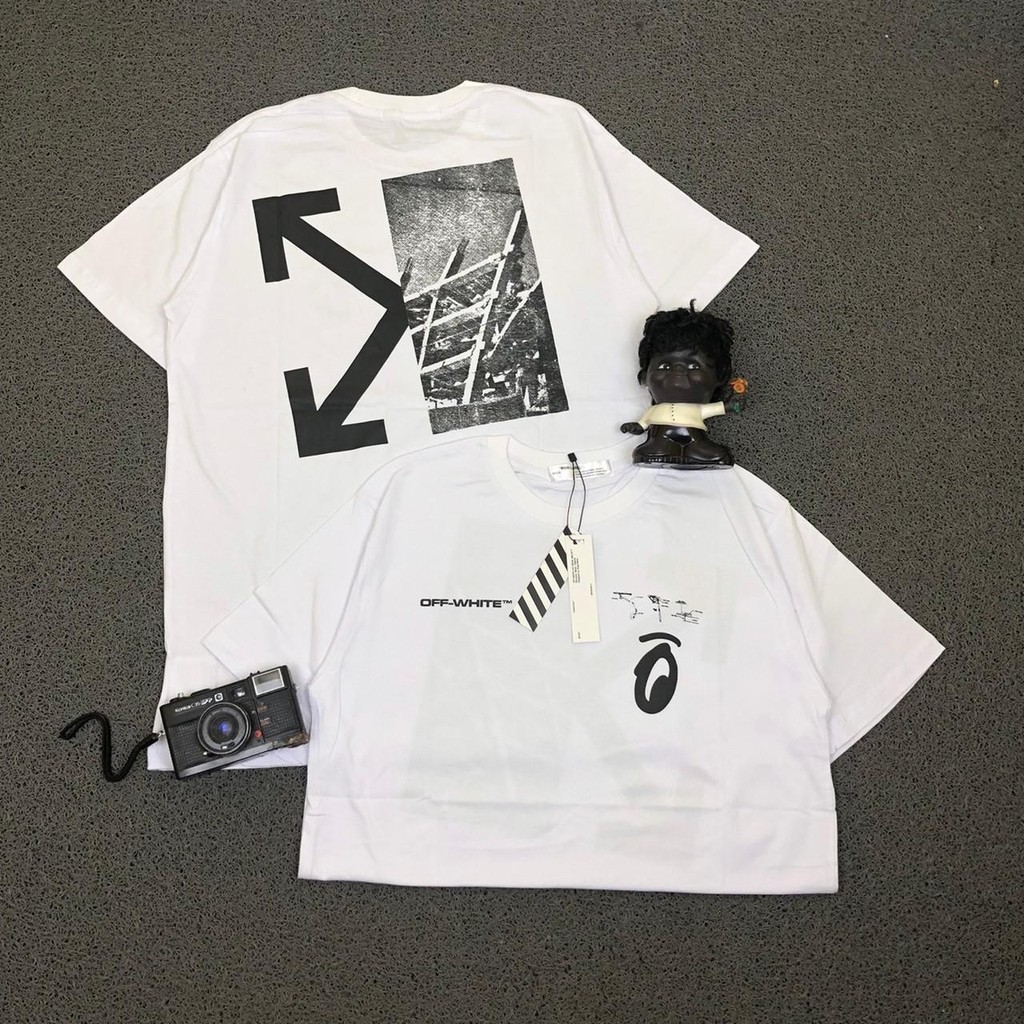 Kaos Pria Off White One Eyes Putih Tee T-Shirt Kaos