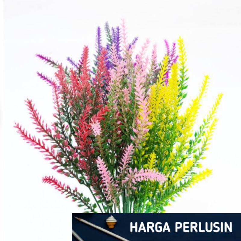 Dekorasi artificial Rumput hias ekor tupai hias rumput daun dekorasi artificial 1 Lusin