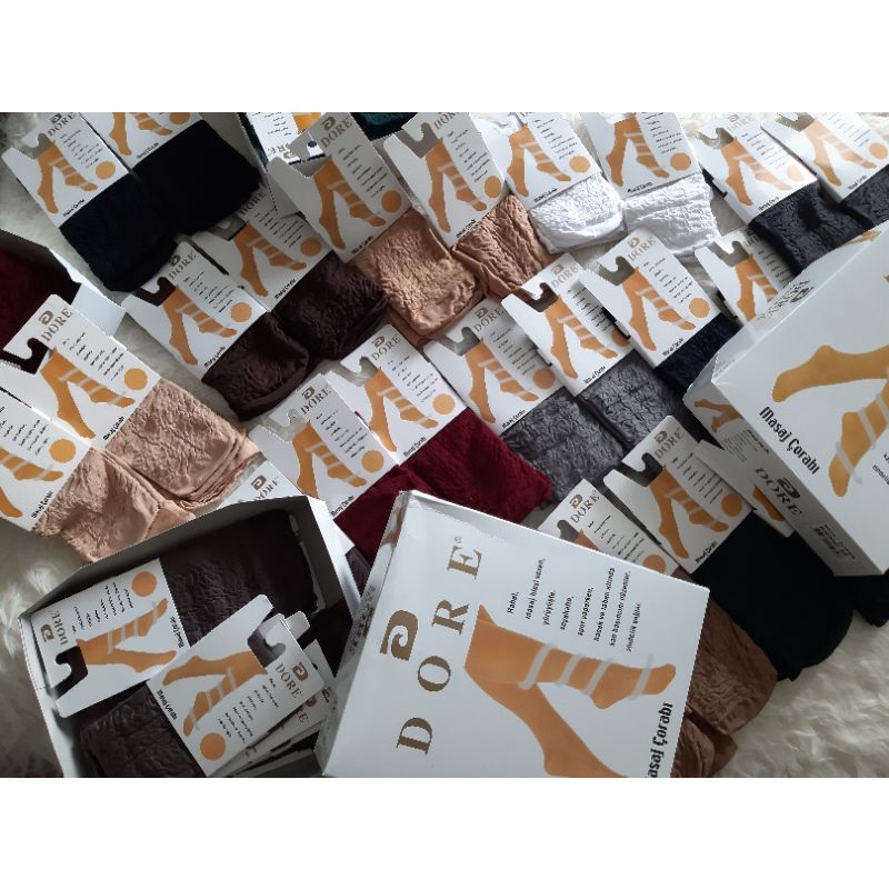 ❤Harga Opening❤ Dore masaj corap kaos kaki made in Turki Turkey Turkish stocking ve opaque socks gül gul dian pelangi basic Nabnib EUROP muslimah premium gul.socks gül.socks zysku xena-4