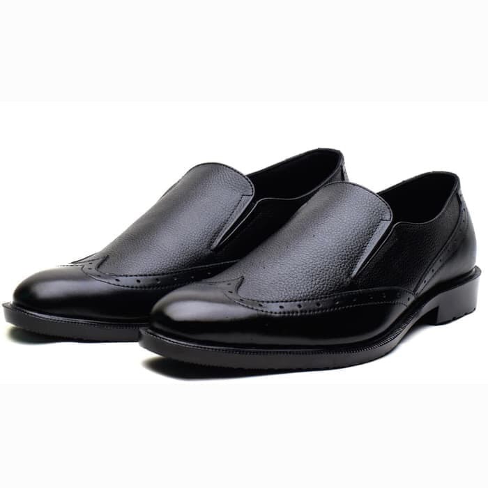 sepatu pantofel pria sepatu kerja cibaduyut kulit asli pria