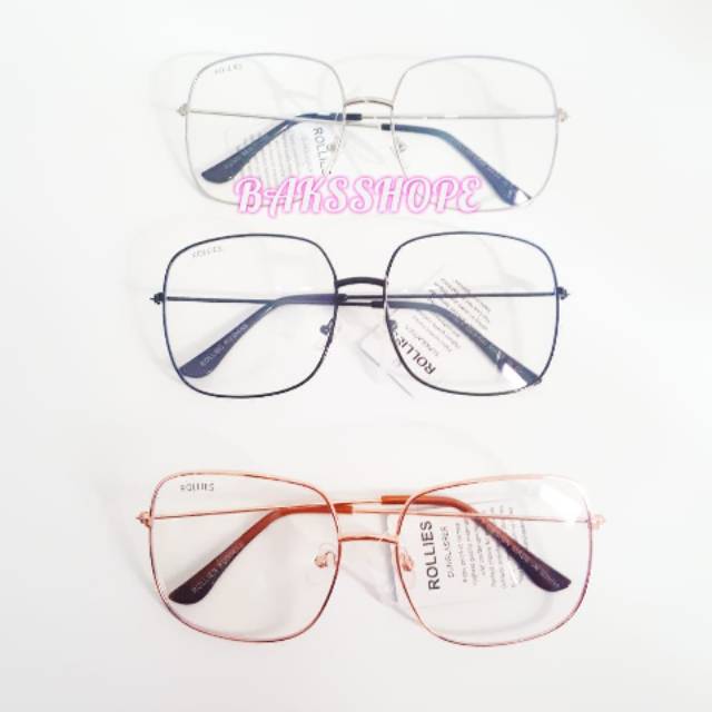 Kacamata gaya model kotak besar korea anti blue radiasi