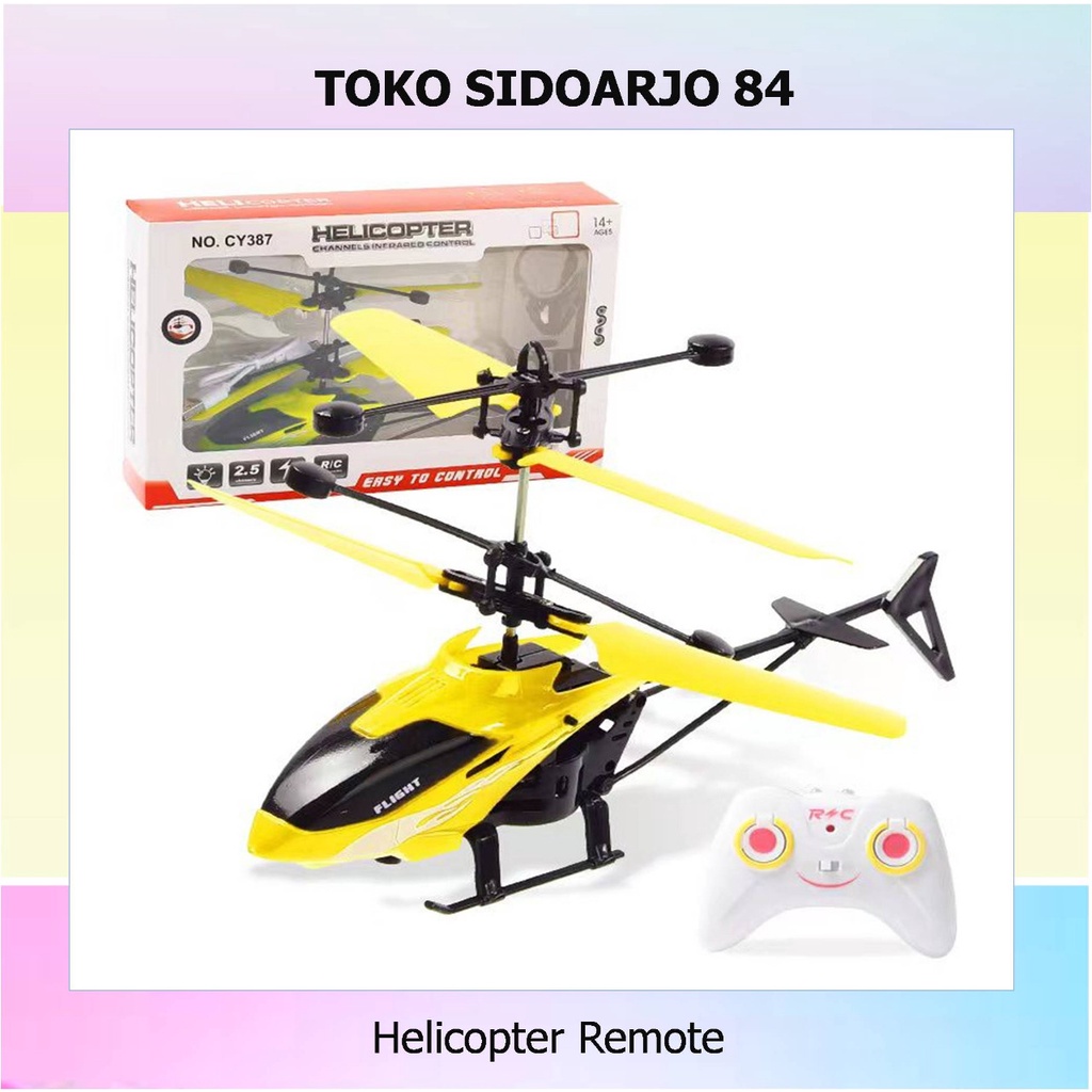 Helikopter sensor tangan plus remote control