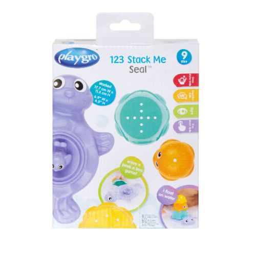 Playgro 123 Stack Me Seal - Mainan Mandi Anak