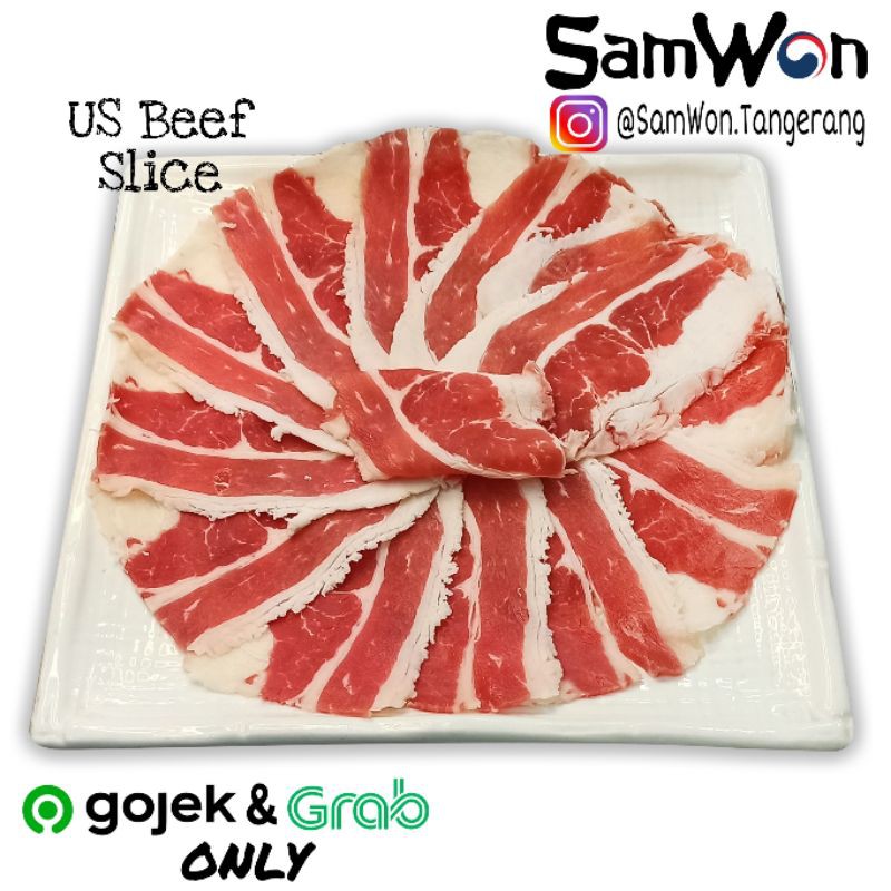 

US Beef Slice Shortplate 1 KG / Daging Sapi iris Yakiniku Yoshinoya Shabu Korena BBQ