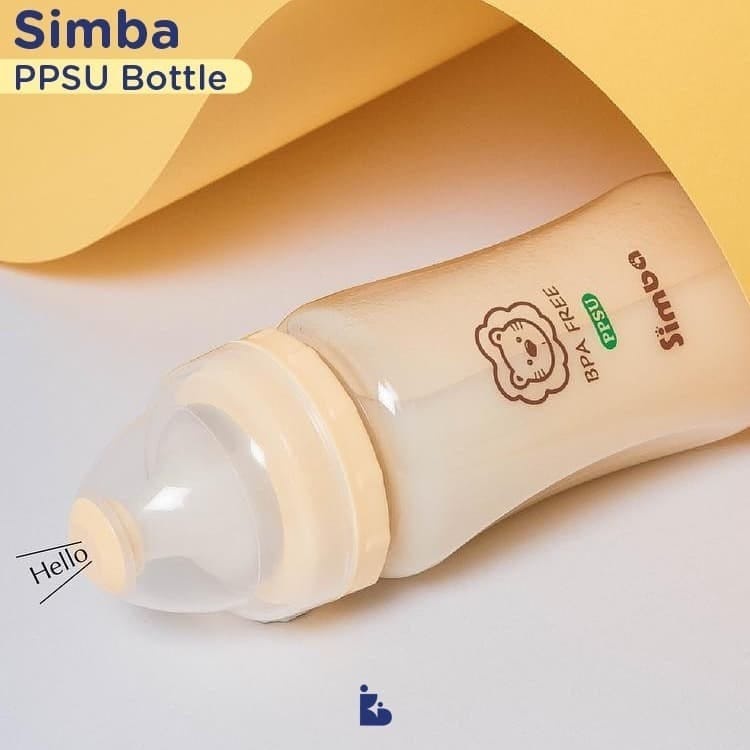 SIMBA PPSU WIDE NECK FEEDING BOTTLE 270ML ISI 2PCS P6011 / BOTOL SUSU SIMBA