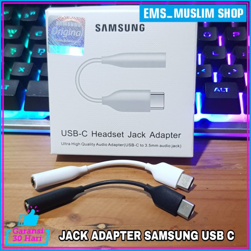 Converter Jack Type C Sambungan Headset Samsung Note 10 10+ Note 20 20 Ultra A80 ORIGINAL 100%