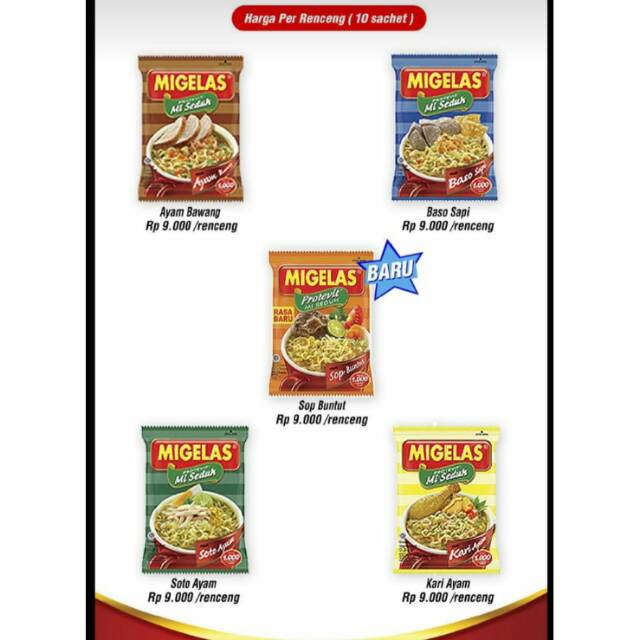 

Mie Gelas