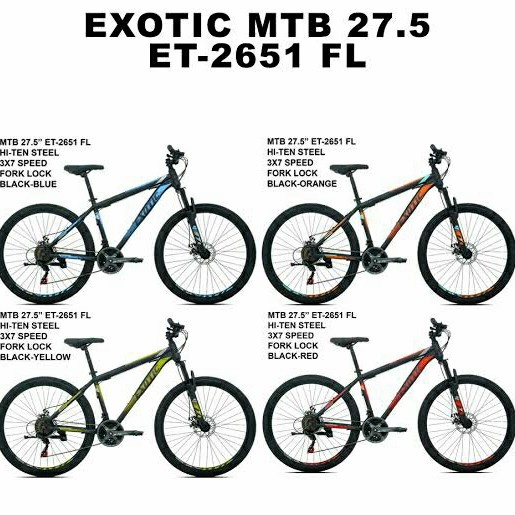 Sepeda Gunung / MTB 27.5 Exotic 2651 FL