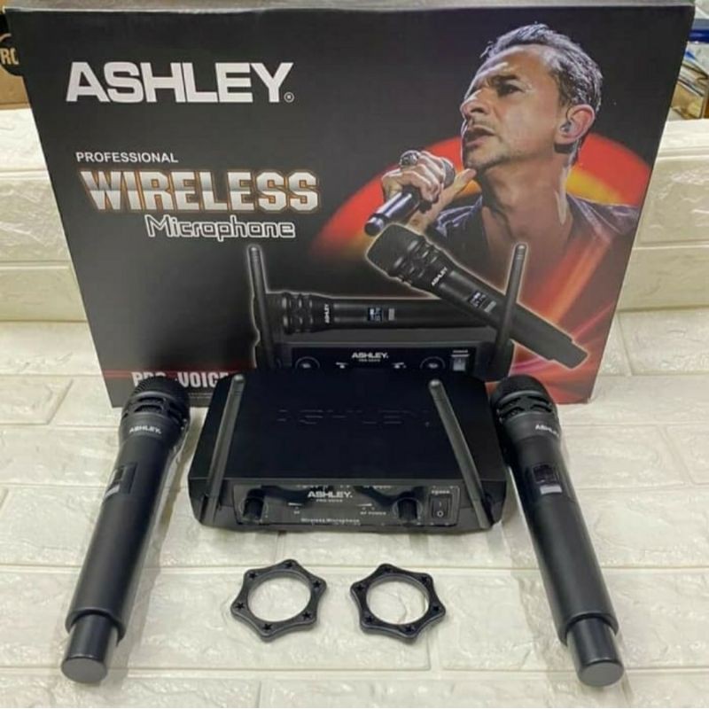 Mic Wireless ASHLEY PRO VOICE HANDHELD Original Microphone ASHLEY