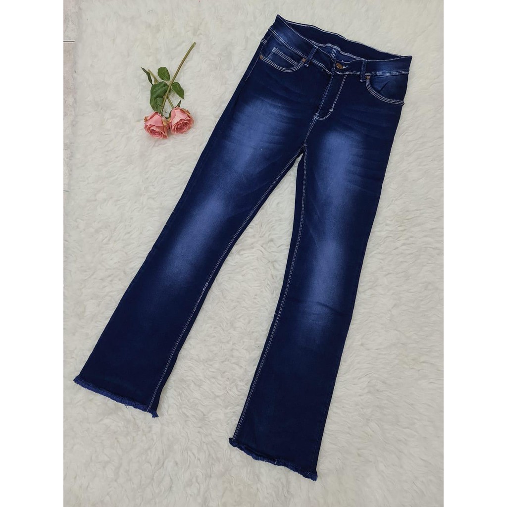 Realpict Celana Panjang Jeans Wanita Cutbray Rawis 31-34 Bisa Bayar Ditempat(COD)